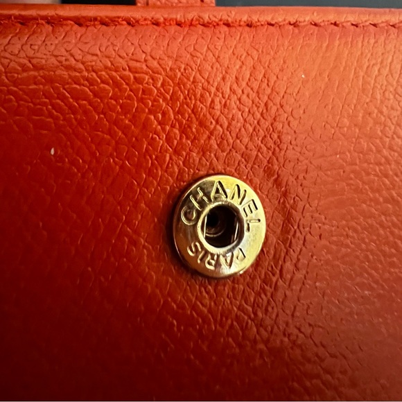 Chanel Orange Caviar Long Wallet - Picture 7 of 16
